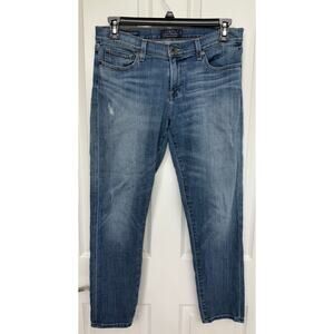 Lucky Brand Straight Jeans Sienna Slim Boyfriend 8/29 Blue Denim Mid Rise